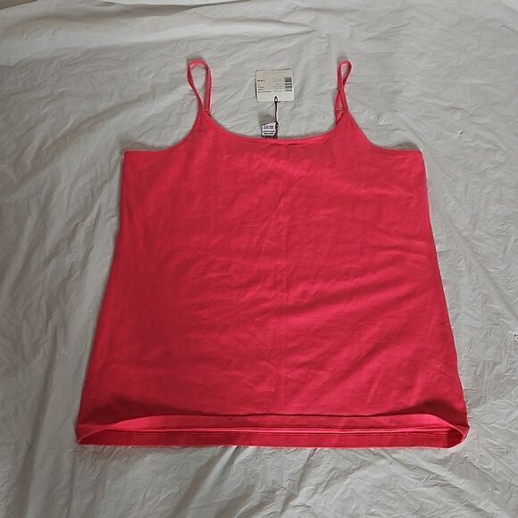 Olsen Europe Ladies Organic Cotton Spaghetti Tank Top Large/ 14 Hot Pink - Picture 16 of 16